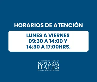 Décimo Tercera Notaría de Santiago Pablo José Hales Beseler